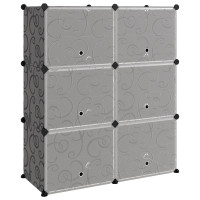 Produktbild för Skohylla svart 84,5x31x93,5 cm PP