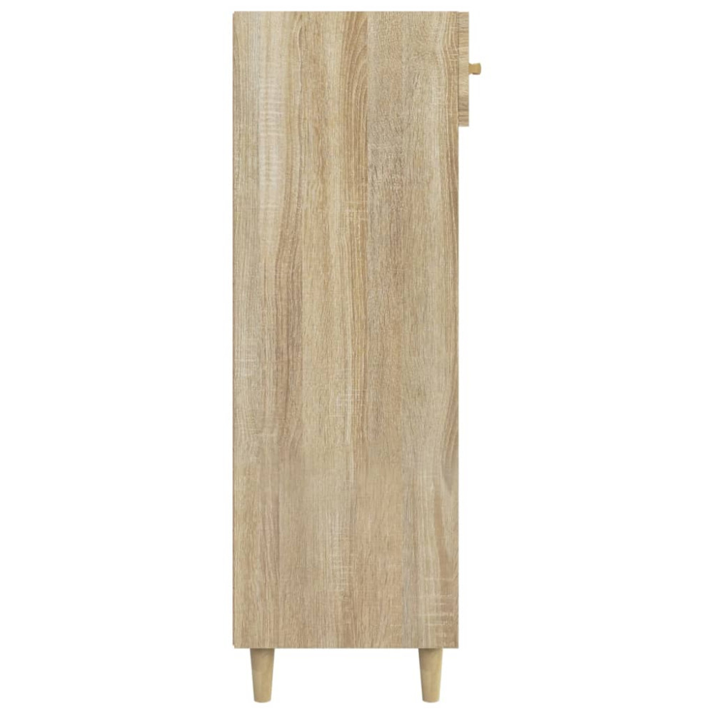Produktbild för Skoskåp sonoma-ek 60x35x105 cm konstruerat trä