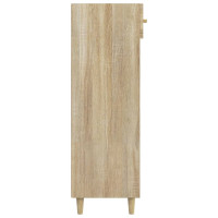 Produktbild för Skoskåp sonoma-ek 60x35x105 cm konstruerat trä