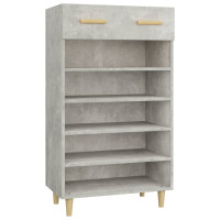 Produktbild för Skoskåp betonggrå 60x35x105 cm konstruerat trä
