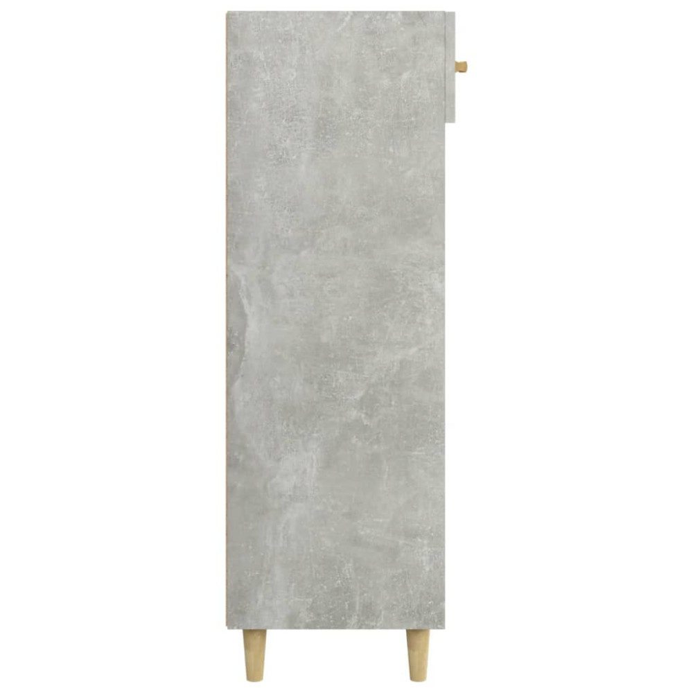 Produktbild för Skoskåp betonggrå 60x35x105 cm konstruerat trä
