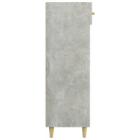 Produktbild för Skoskåp betonggrå 60x35x105 cm konstruerat trä