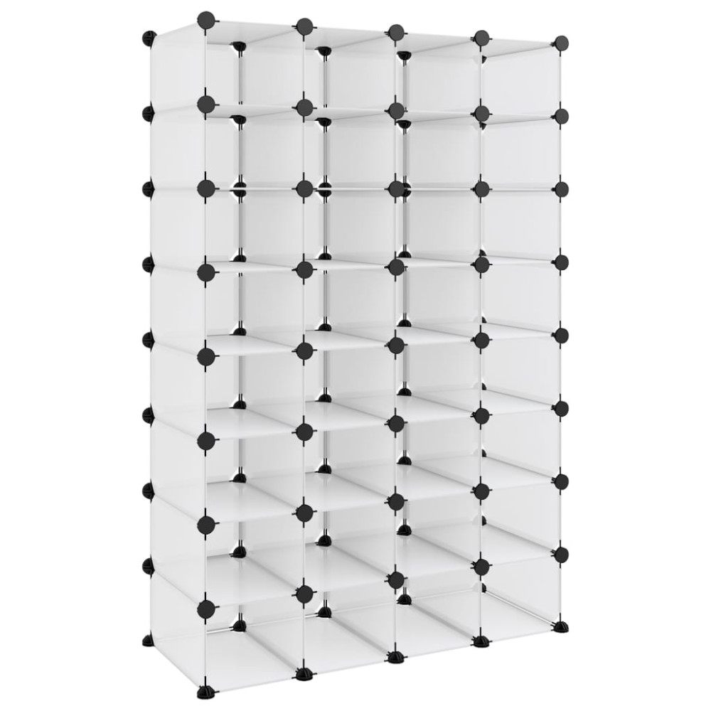 Produktbild för Skohylla transparent 93x36,5x140 cm PP