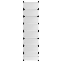 Produktbild för Skohylla transparent 93x36,5x140 cm PP