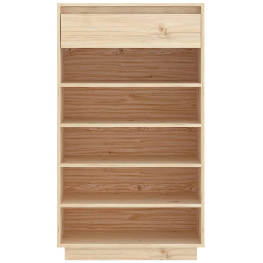 Produktbild för Skoskåp 60x34x105 cm massiv furu