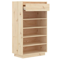 Produktbild för Skoskåp 60x34x105 cm massiv furu
