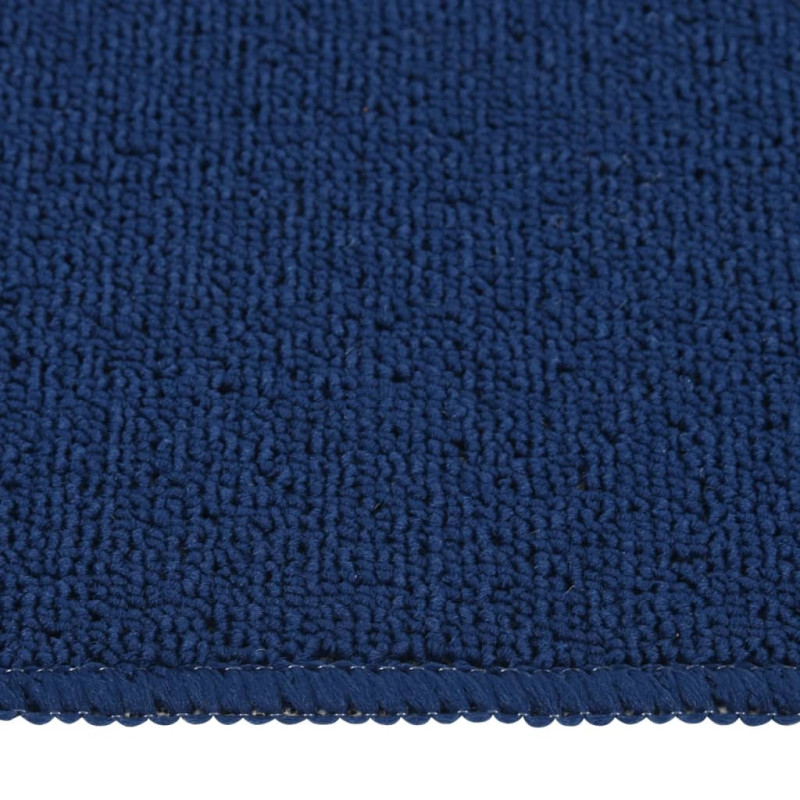 Produktbild för Trappstegsmattor 15 st 75x20 cm marinblå rektangulär