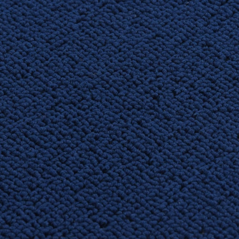 Produktbild för Trappstegsmattor 15 st 75x20 cm marinblå rektangulär