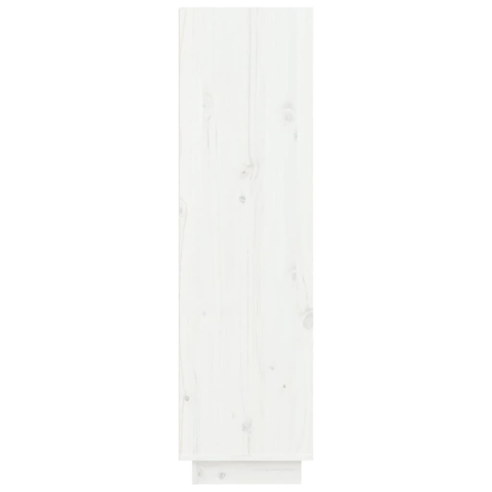Produktbild för Skoskåp vit 60x34x105 cm massiv furu