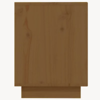 Produktbild för Skoskåp honungsbrun 110x34x45 cm massiv furu