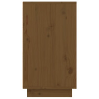 Produktbild för Skoskåp honungsbrun 110x34x61 cm massiv furu