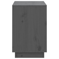 Produktbild för Skoskåp grå 110x34x52 cm massiv furu