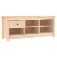 Produktbild för Skoskåp 110x38x45,5 cm massiv furu