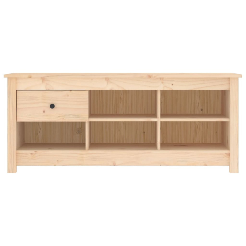 Produktbild för Skoskåp 110x38x45,5 cm massiv furu