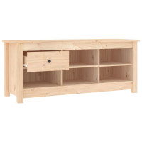 Produktbild för Skoskåp 110x38x45,5 cm massiv furu