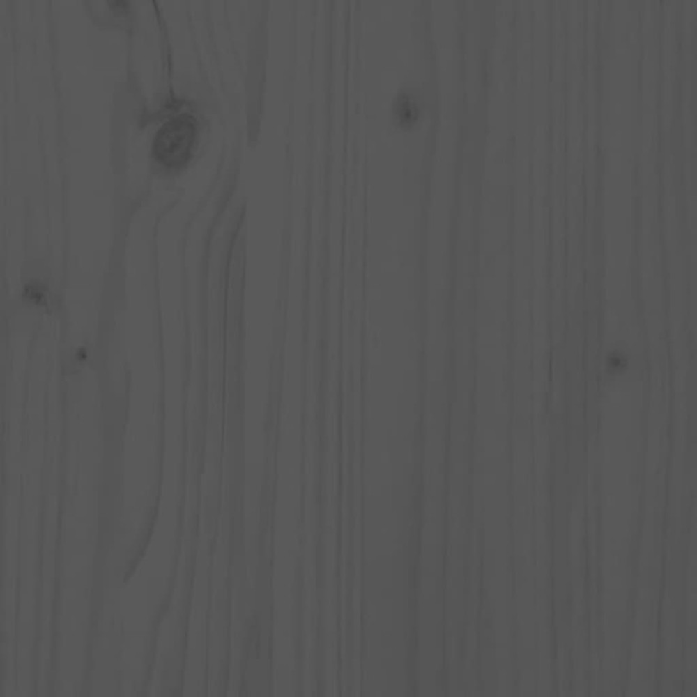 Produktbild för Skoskåp grå 110x38x45,5 cm massiv furu