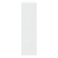 Produktbild för Skoskåp vit högglans 63x24x81 cm konstruerat trä