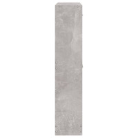 Produktbild för Skoskåp betonggrå 59x17x81 cm konstruerat trä