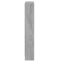 Produktbild för Skoskåp grå sonoma 59x17x108 cm konstruerat trä