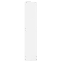 Produktbild för Skoskåp vit högglans 59x17x81 cm konstruerat trä