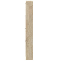 Produktbild för Skoskåp ek 59x17x150 cm konstruerat trä