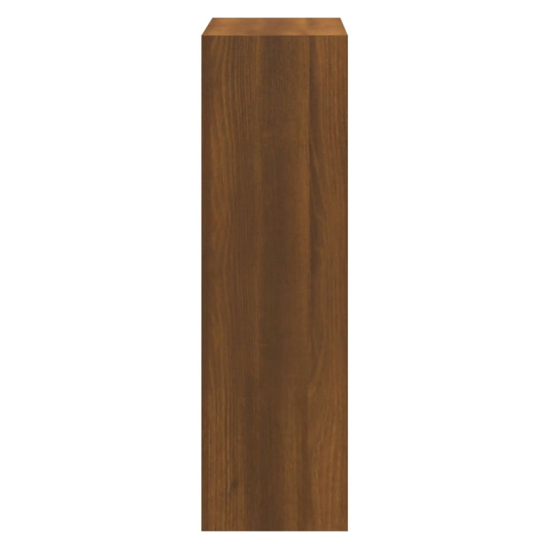 Produktbild för Skoskåp brun ek 63x24x81 cm konstruerat trä