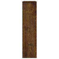 Produktbild för Skoskåp med 2 skåp rökfärgad ek 63x17x67 cm