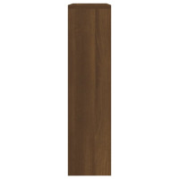 Produktbild för Skoskåp med 2 skåp brun ek 63x17x67 cm