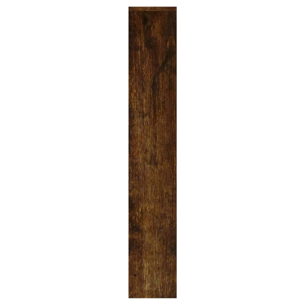 Produktbild för Skoskåp med 3 skåp rökfärgad ek 63x17x102,5 cm