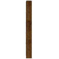 Produktbild för Skoställ rökfärgad ek 59x17x169 cm konstruerat trä