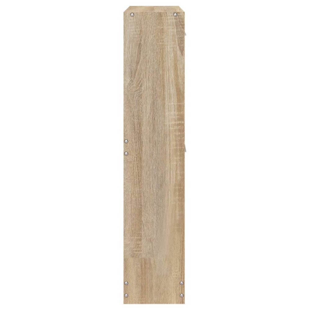Produktbild för Skoskåp ek 59x17x81 cm konstruerat trä
