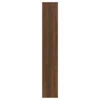 Produktbild för Skoskåp med 3 skåp brun ek 63x17x102,5 cm