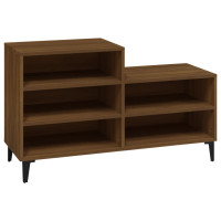 Produktbild för Skoskåp brun ek 102x36x60 cm konstruerat trä