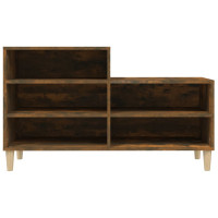 Produktbild för Skoställ rökfärgad ek 102x36x60 cm konstruerat trä