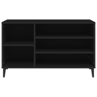 Produktbild för Skoskåp svart 102x36x60 cm konstruerat trä