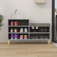 Produktbild för Skoskåp grå sonoma 102x36x60 cm konstruerat trä