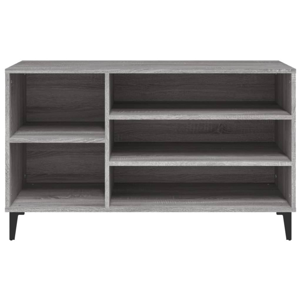 Produktbild för Skoskåp grå sonoma 102x36x60 cm konstruerat trä