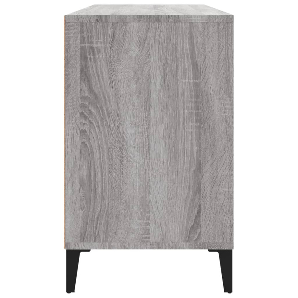 Produktbild för Skoskåp grå sonoma 102x36x60 cm konstruerat trä