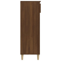 Miniatyr av produktbild för Skoskåp brun ek 40x36x105 cm konstruerat trä