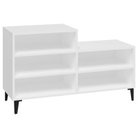 Produktbild för Skoskåp vit 102x36x60 cm konstruerat trä