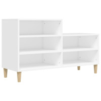 Produktbild för Skoskåp vit 102x36x60 cm konstruerat trä