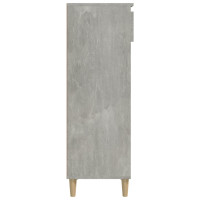 Produktbild för Skoskåp betonggrå 40x36x105 cm konstruerat trä