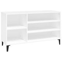 Produktbild för Skoskåp vit 102x36x60 cm konstruerat trä