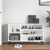 Produktbild för Skoskåp vit 102x36x60 cm konstruerat trä