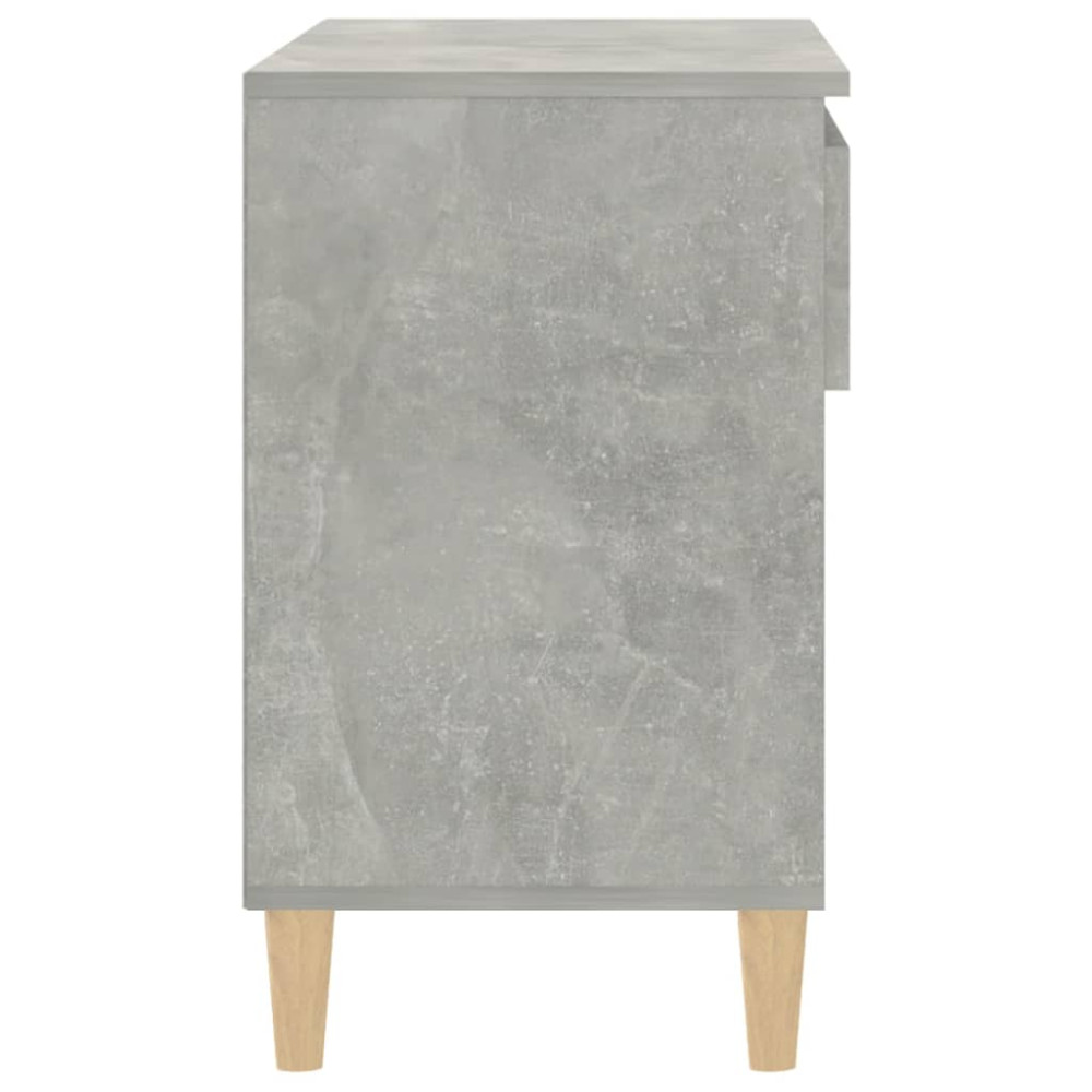 Produktbild för Skoskåp betonggrå 70x36x60 cm konstruerat trä