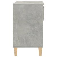 Produktbild för Skoskåp betonggrå 70x36x60 cm konstruerat trä
