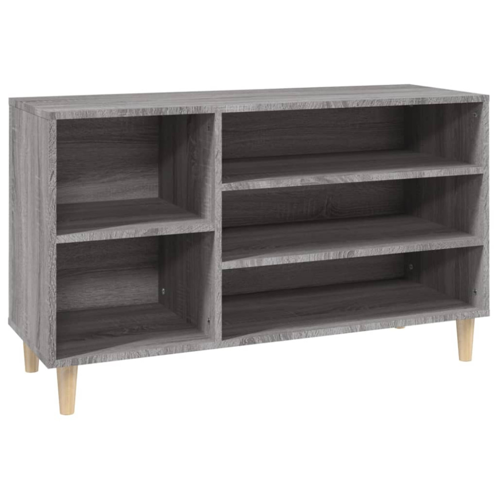 Produktbild för Skoskåp grå sonoma 102x36x60 cm konstruerat trä