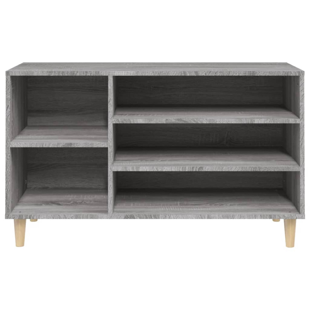 Produktbild för Skoskåp grå sonoma 102x36x60 cm konstruerat trä