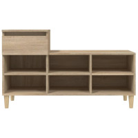 Produktbild för Skohylla sonoma-ek 102x36x60 cm konstruerat trä