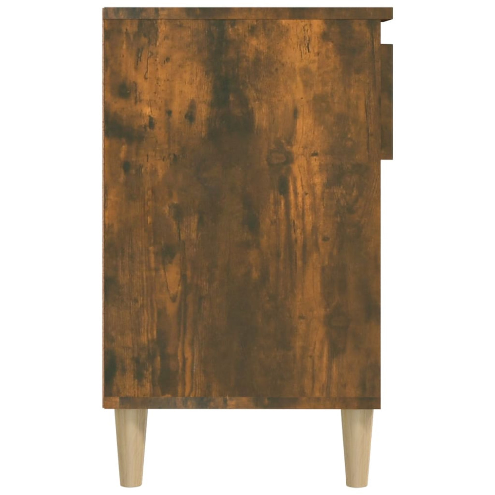 Produktbild för Skoställ rökfärgad ek 102x36x60 cm konstruerat trä